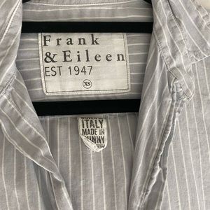 Frank and Eileen high low button down shirt